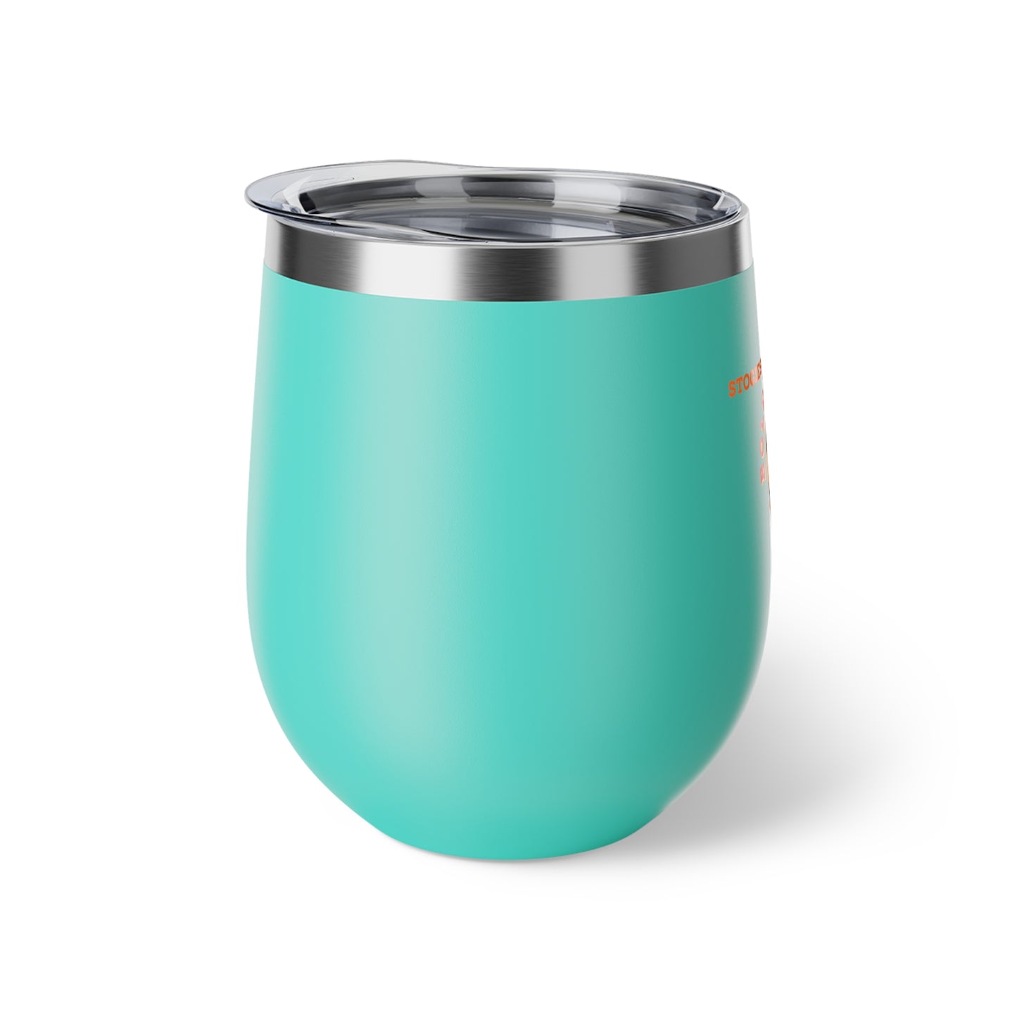 Copper Insulated Cup with Stogie Brewed Design, Wine Tumbler, Travel Mug, Coffee Cup, Outdoor Drinkware, Unique Gift