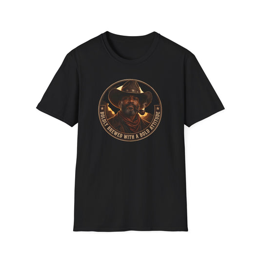 Cowboy Coffee-Inspired Graphic T-Shirt – “Brewed With a Bold Attitude”
