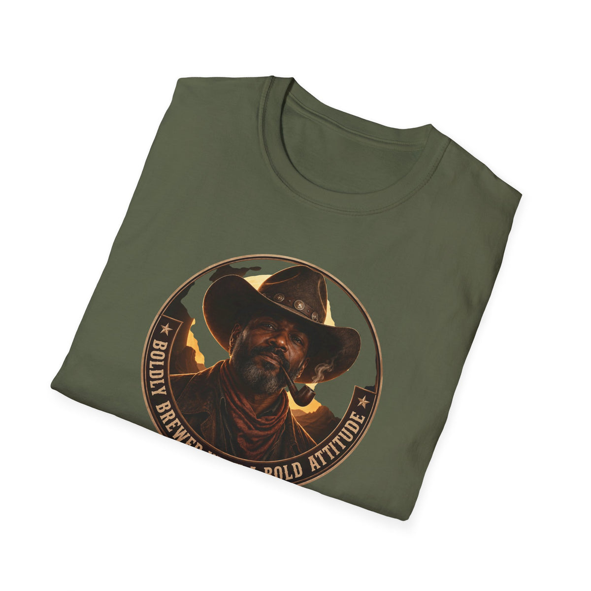 Cowboy Coffee-Inspired Graphic T-Shirt – “Brewed With a Bold Attitude”