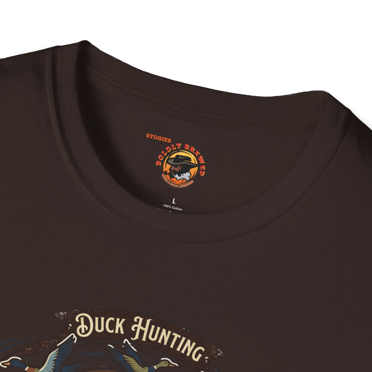 Hunting Coffee T-Shirt — "No Hunting Until I've Had My Coffee" Vintage Camper Design
