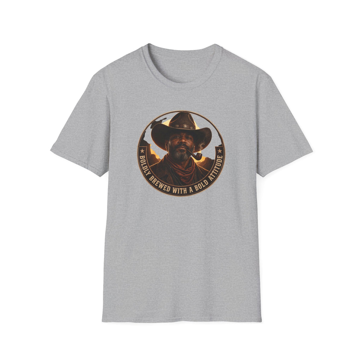 Cowboy Coffee-Inspired Graphic T-Shirt – “Brewed With a Bold Attitude”