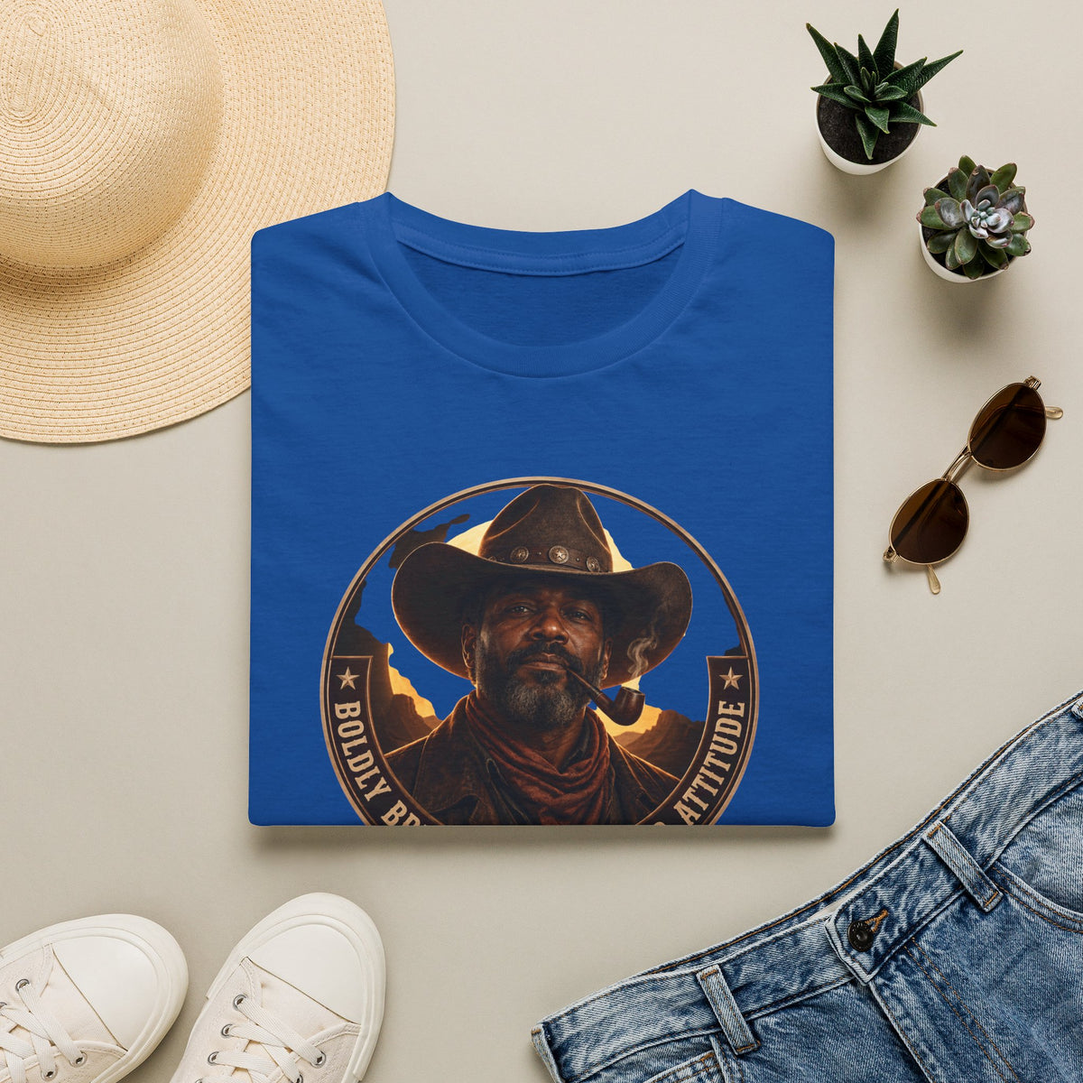 Cowboy Coffee-Inspired Graphic T-Shirt – “Brewed With a Bold Attitude”