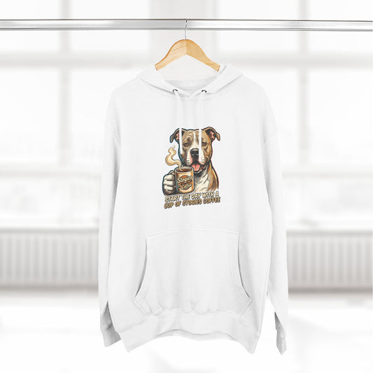 Bulldog Coffee Lover Fleece Hoodie