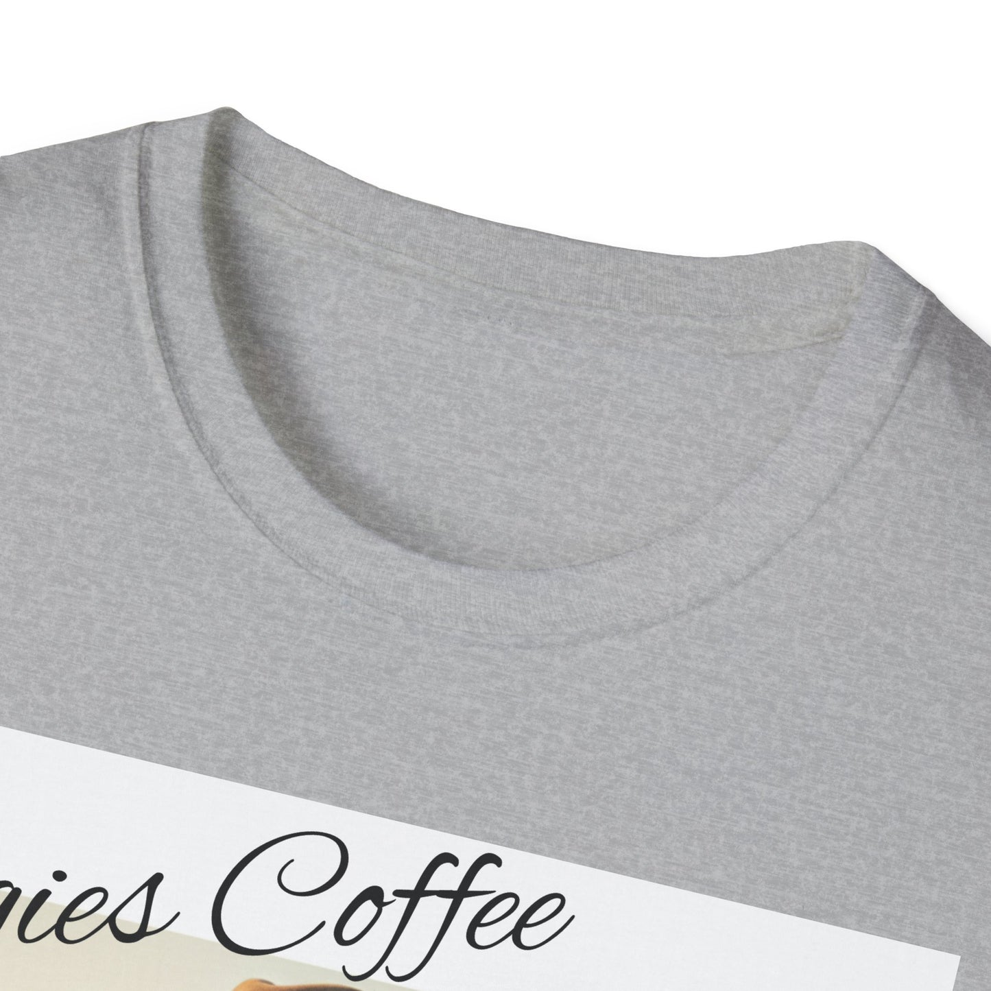 Stogies Coffee Cowgirl T-Shirt — Rugged Cowgirl Sipping Coffee