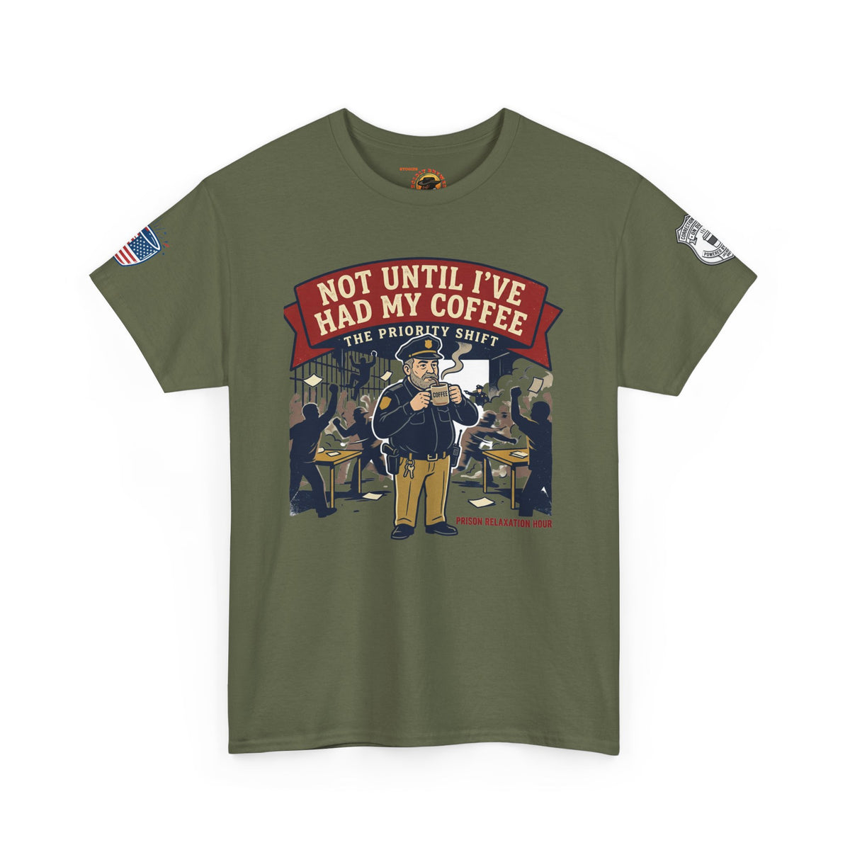 Not Until I’ve Had My Coffee T-Shirt — Funny Coffee Crew Tee for Coffee Lovers