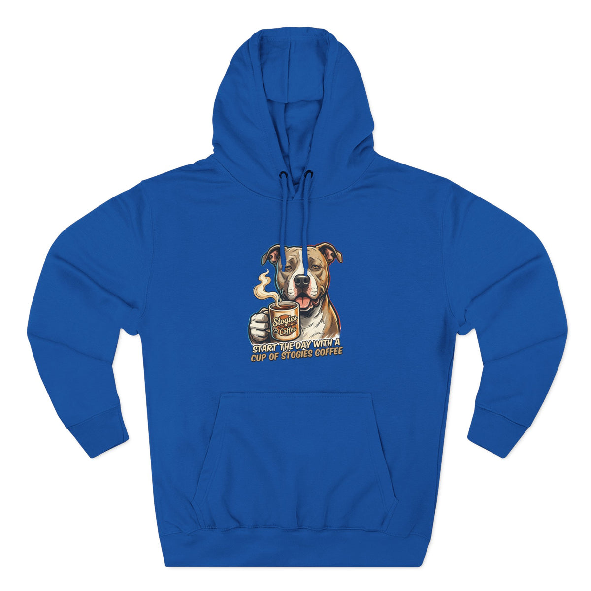 Bulldog Coffee Lover Fleece Hoodie