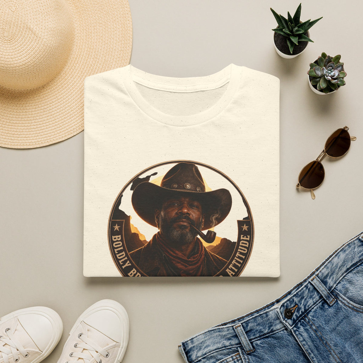 Cowboy Coffee-Inspired Graphic T-Shirt – “Brewed With a Bold Attitude”