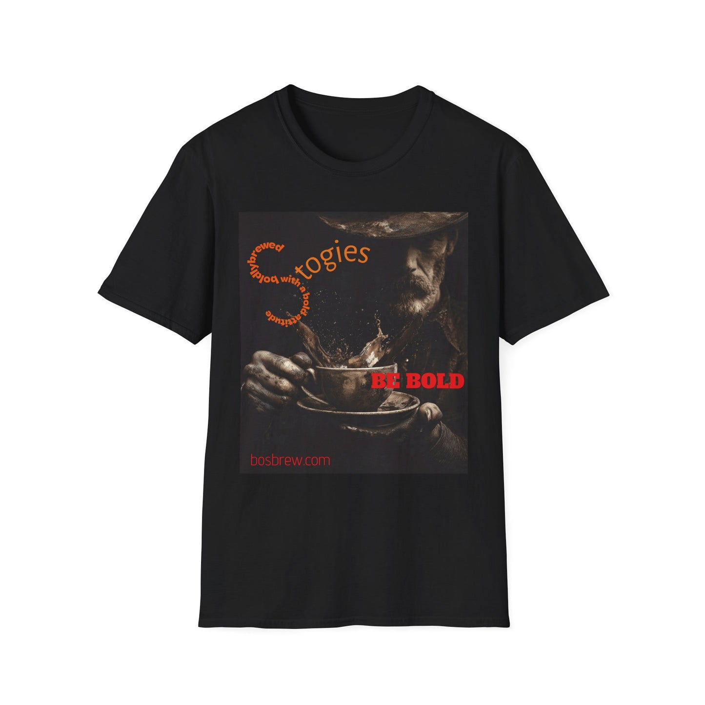 Cigar Stogie Graphic T-Shirt — "Be Bold" Vintage Smoker Design