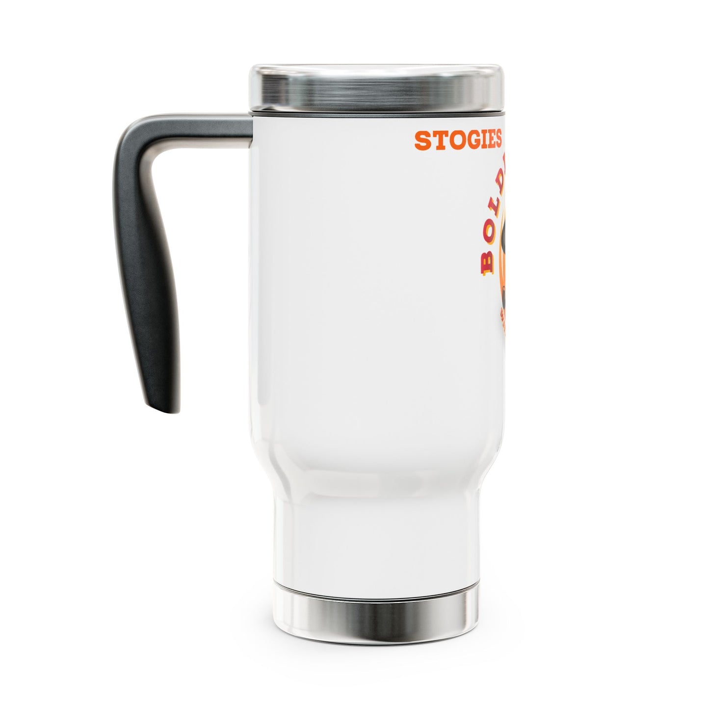 Boldly Brewed Stainless Steel Travel Mug - 14oz, Coffee Lover Gift, Camping Mug, Stogies Enthusiast Travel Cup, Bold Tea Mug, [...]