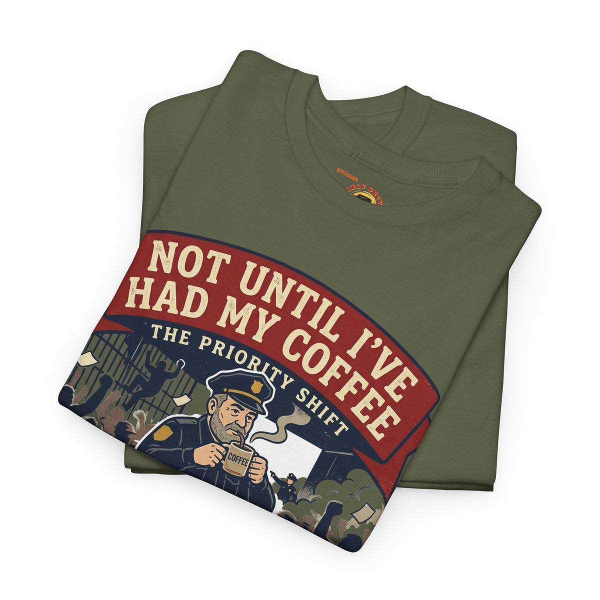 Not Until I’ve Had My Coffee T-Shirt — Funny Coffee Crew Tee for Coffee Lovers