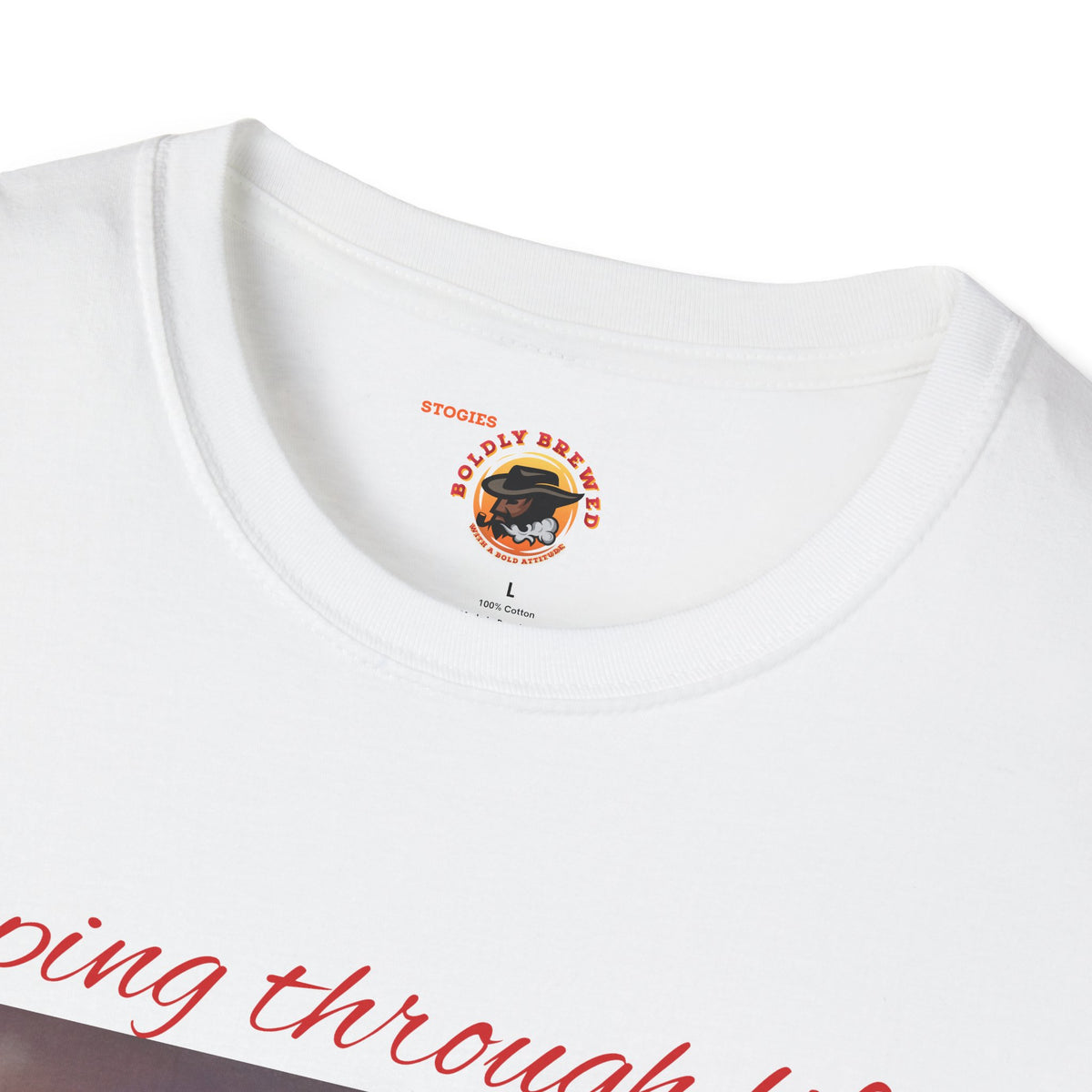 Stogies Coffee “Sipping Through Life” Vintage T-Shirt