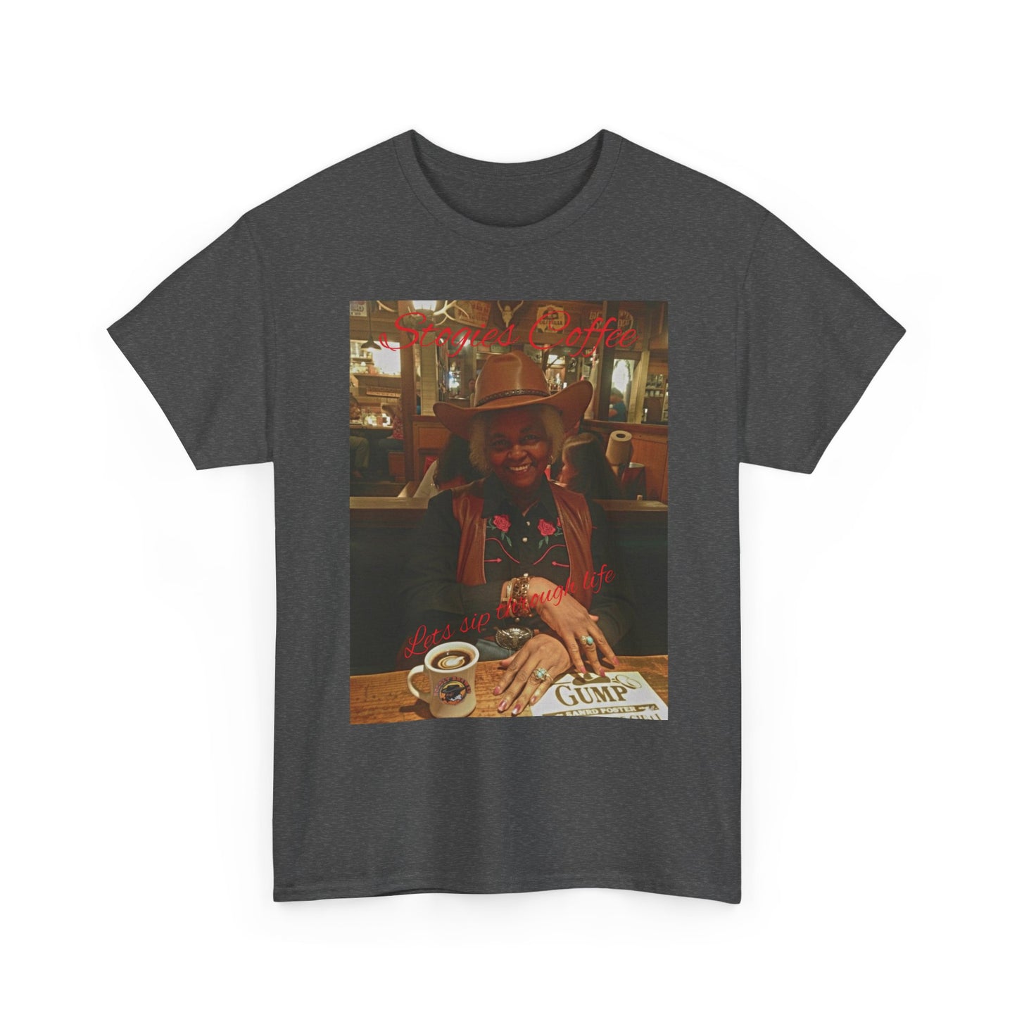 Vintage Diner Photo Tee — Retro Café Print T‑Shirt