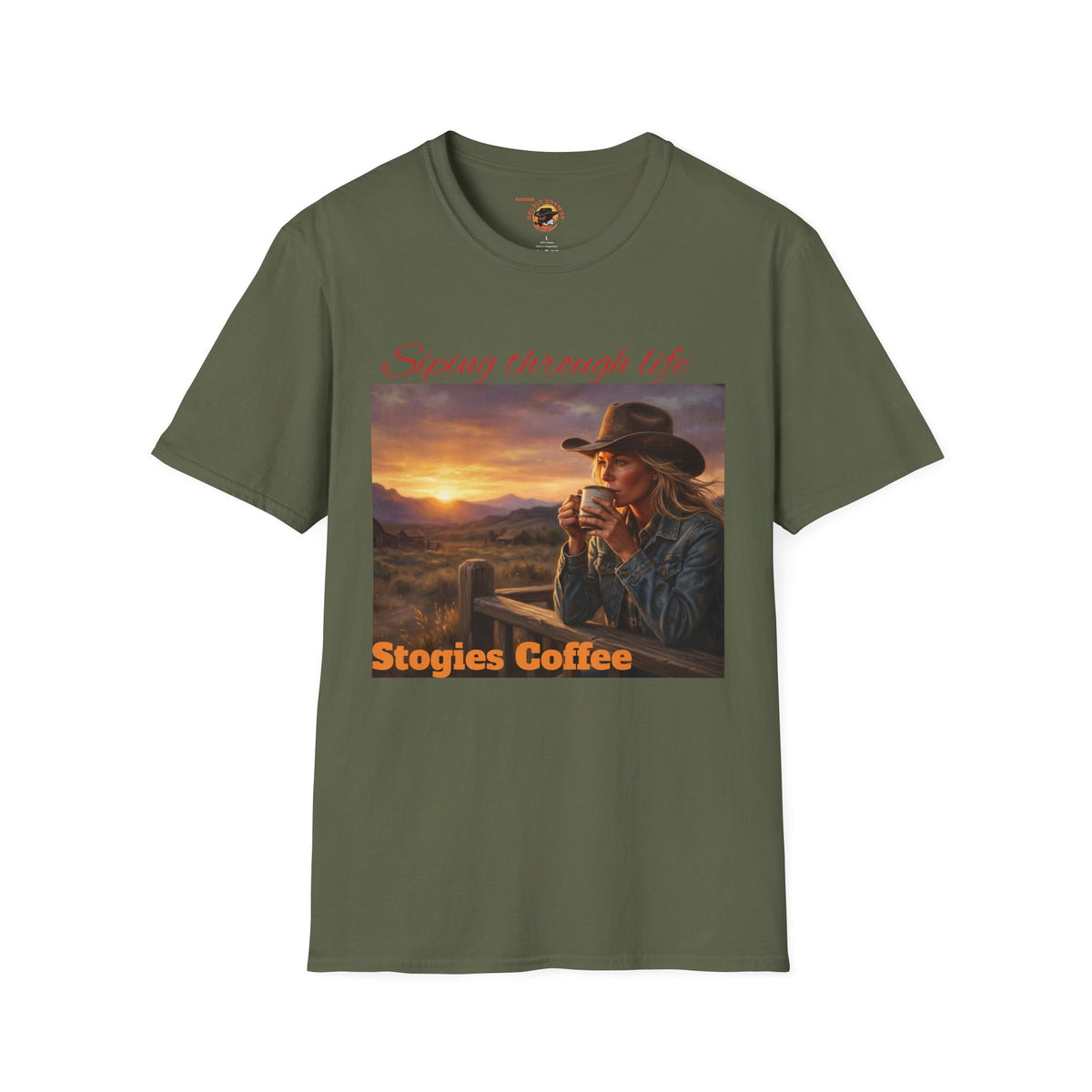 Stogies Coffee “Sipping Through Life” Vintage T-Shirt
