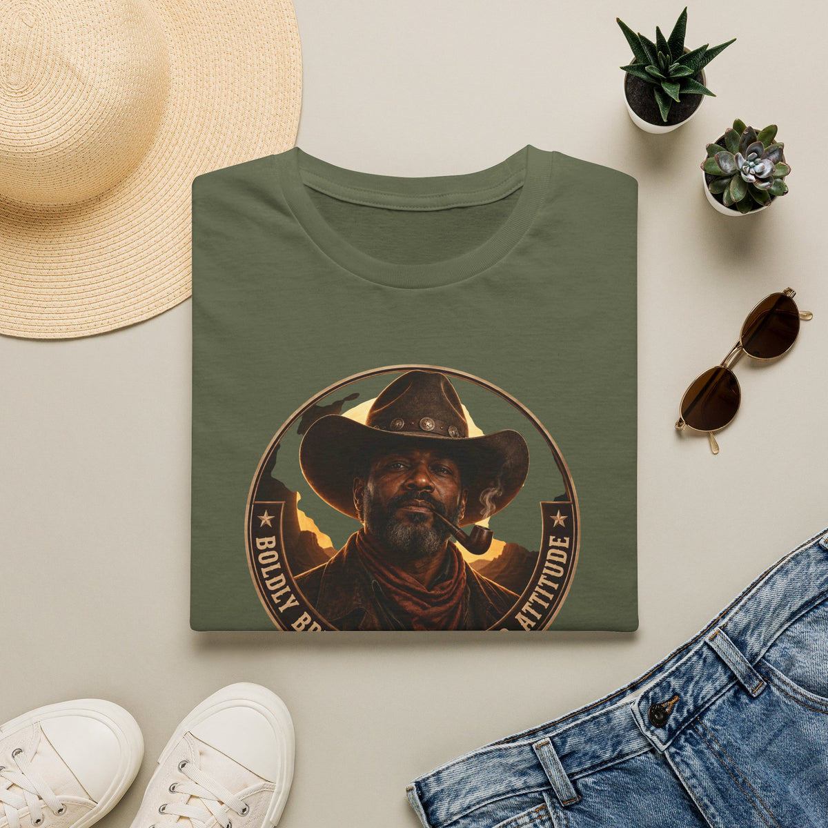 Cowboy Coffee-Inspired Graphic T-Shirt – “Brewed With a Bold Attitude”