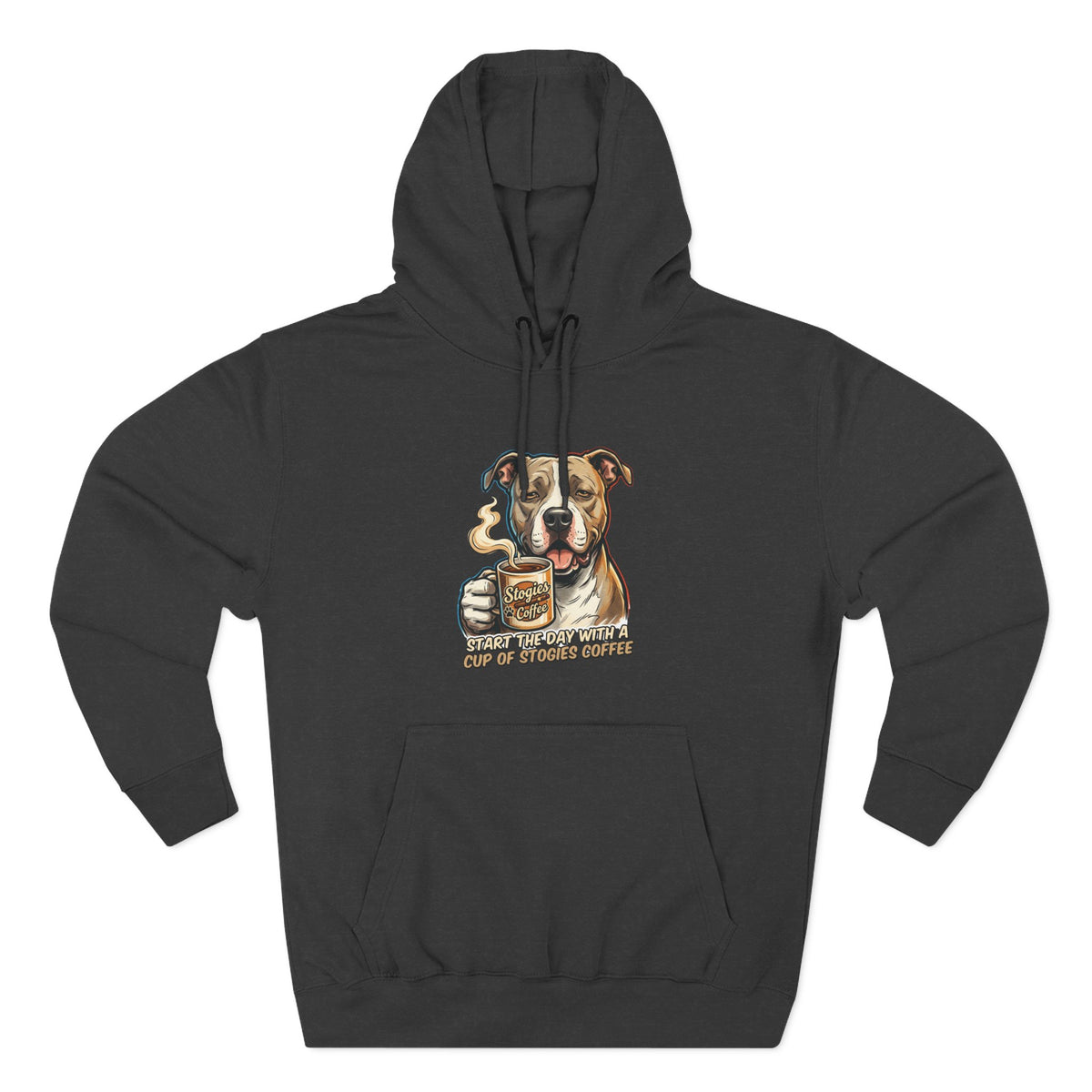 Bulldog Coffee Lover Fleece Hoodie
