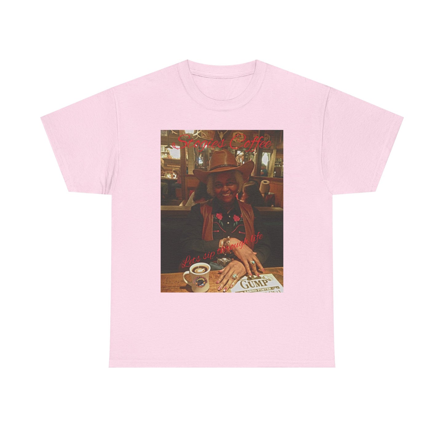 Vintage Diner Photo Tee — Retro Café Print T‑Shirt