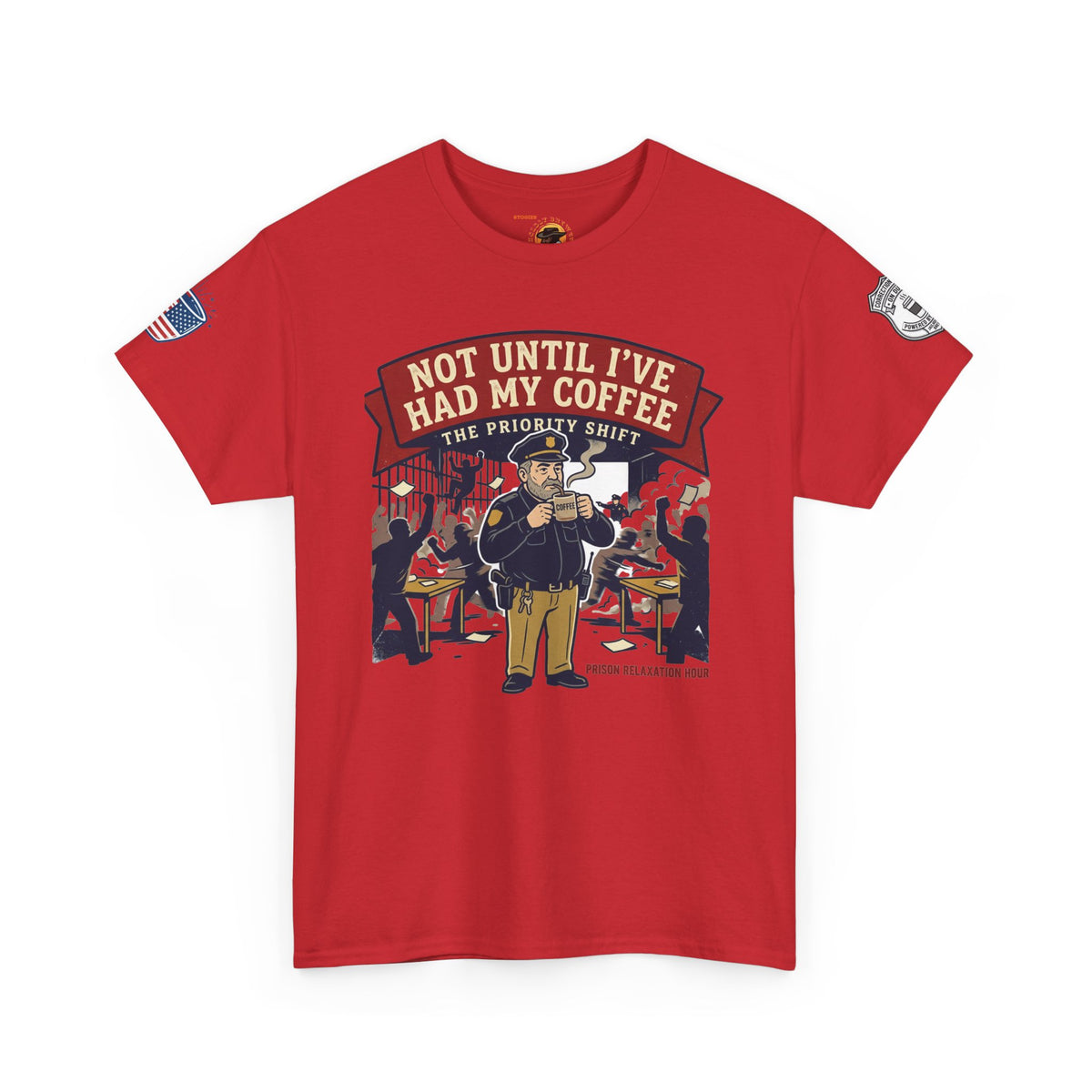 Not Until I’ve Had My Coffee T-Shirt — Funny Coffee Crew Tee for Coffee Lovers